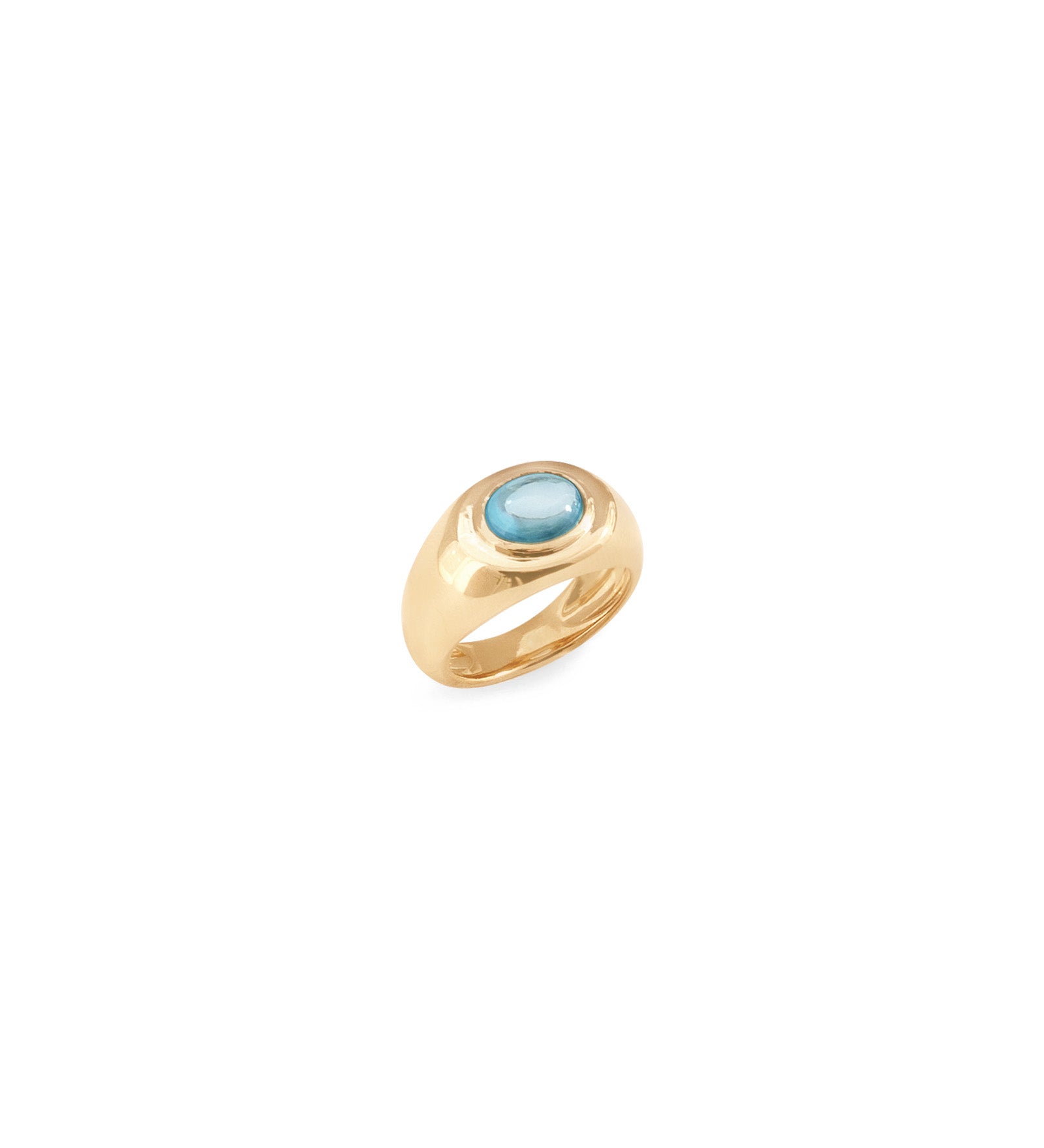 Kara Yoo-Naia Ring-Rings-14k Gold Plated, Cubic Zirconia-5-Blue Ruby Jewellery-Vancouver Canada