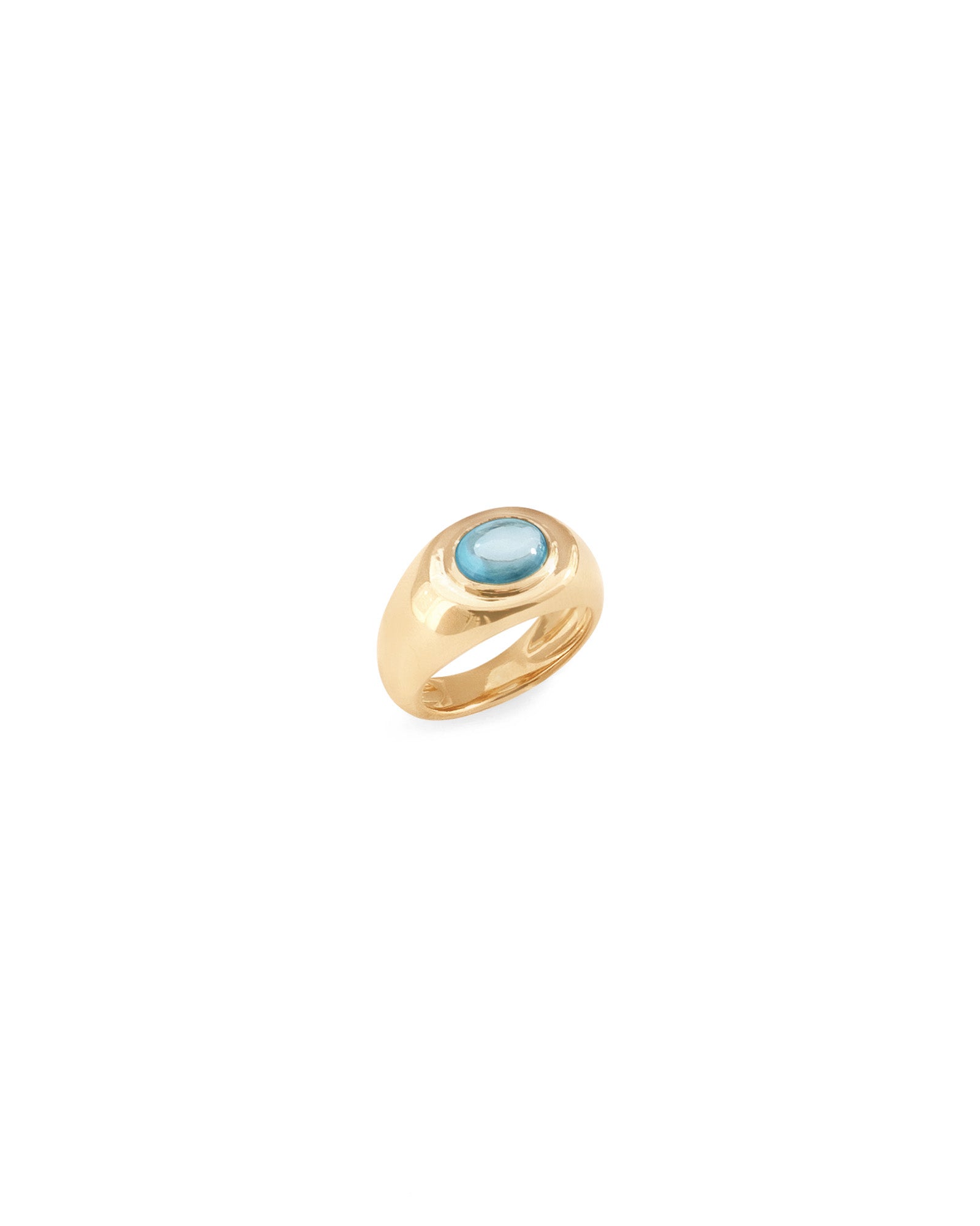 Kara Yoo-Naia Ring-Rings-14k Gold Plated, Cubic Zirconia-5-Blue Ruby Jewellery-Vancouver Canada