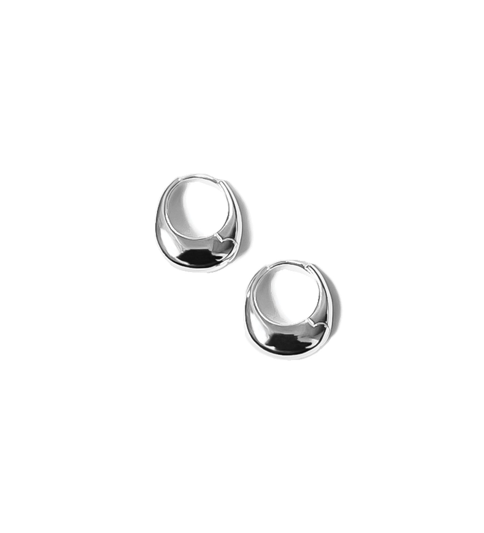 Baby Hazel Hoops Silver Plated