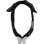 Mirelle Necklace Silver Plated, Silk