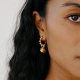 Kara Yoo-Sera Charm Hoops-Earrings-Blue Ruby Jewellery-Vancouver Canada