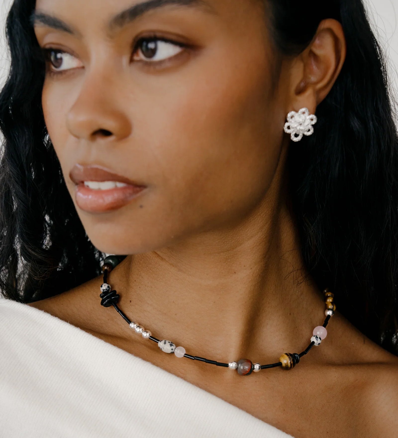 Kara Yoo-Nadia Necklace | Short-Necklaces-Blue Ruby Jewellery-Vancouver Canada