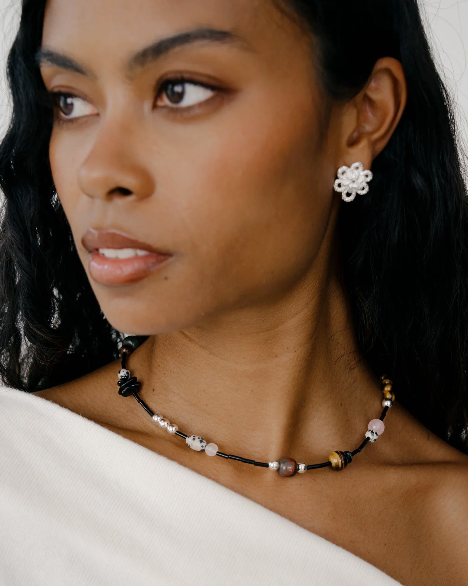 Kara Yoo-Nadia Necklace | Short-Necklaces-Blue Ruby Jewellery-Vancouver Canada