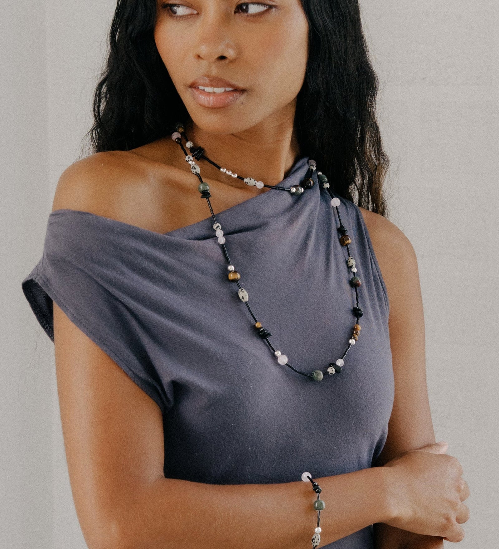Kara Yoo-Nadia Necklace | Long-Necklaces-Blue Ruby Jewellery-Vancouver Canada