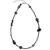 Kara Yoo-Nadia Necklace | Short-Necklaces-Sterling Silver, Gemstones-Blue Ruby Jewellery-Vancouver Canada