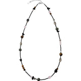 Kara Yoo-Nadia Necklace | Long-Necklaces-Sterling Silver, Gemstones-Blue Ruby Jewellery-Vancouver Canada