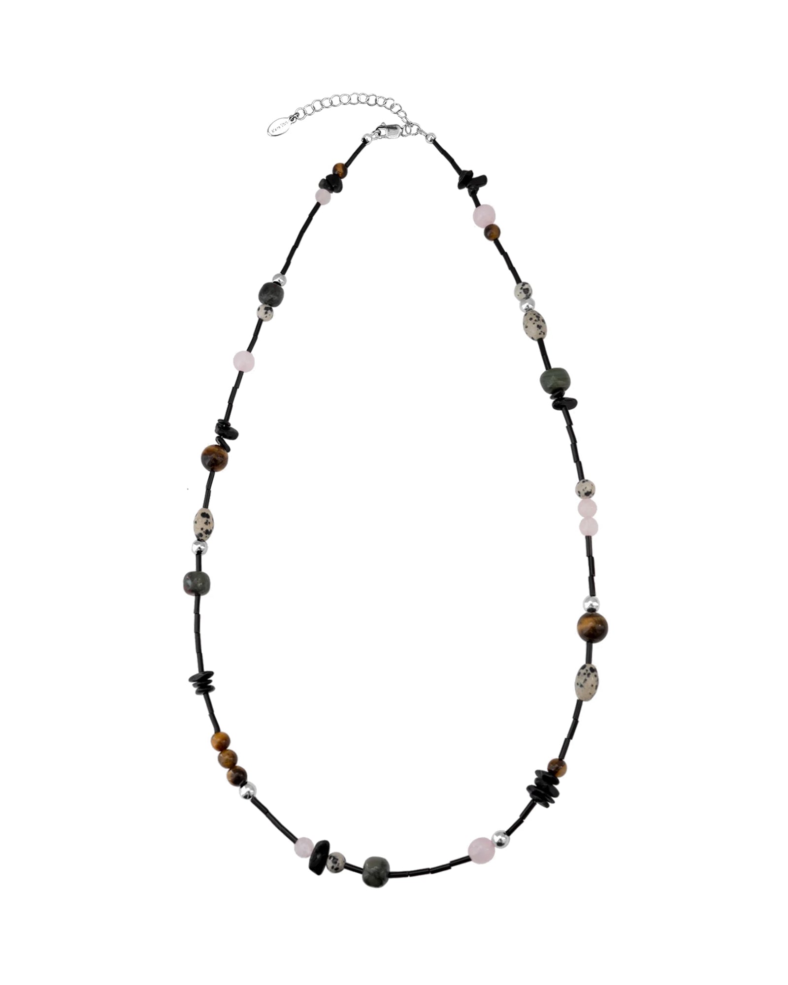 Kara Yoo-Nadia Necklace | Long-Necklaces-Sterling Silver, Gemstones-Blue Ruby Jewellery-Vancouver Canada