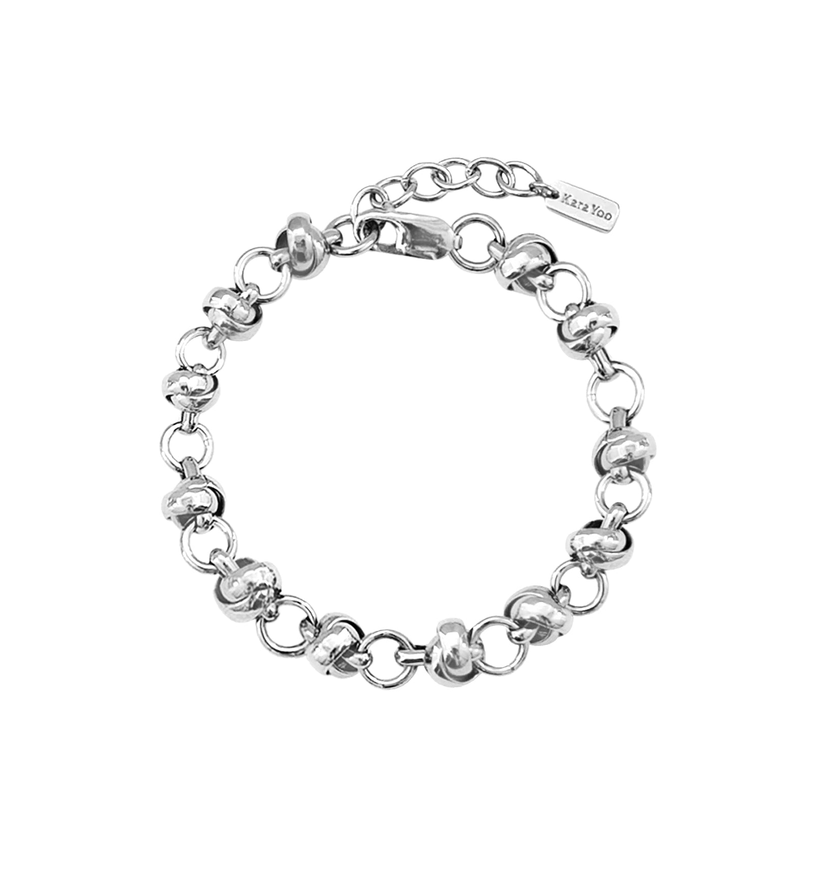 Kara Yoo-Lina Bracelet-Bracelets-Silver Plated-Blue Ruby Jewellery-Vancouver Canada