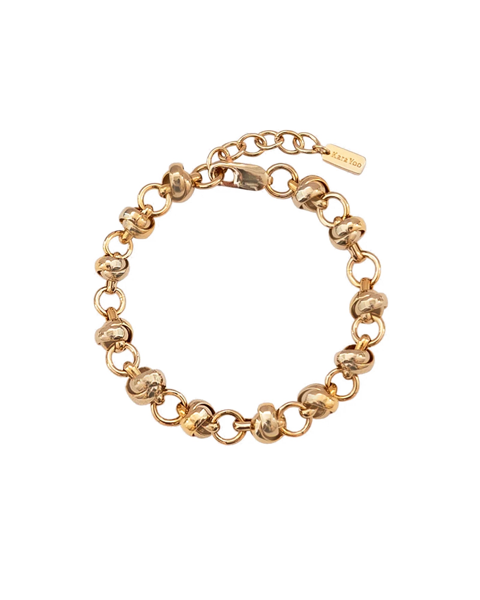 Kara Yoo-Lina Bracelet-Bracelets-14k Gold Plated-Blue Ruby Jewellery-Vancouver Canada