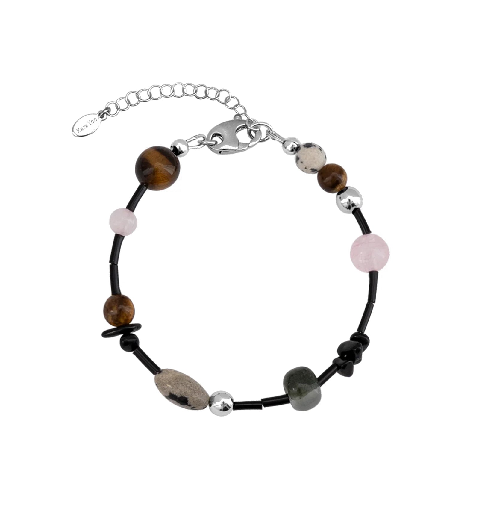 Kara Yoo-Nadia Bracelet-Bracelets-Sterling Silver, Gemstones-Blue Ruby Jewellery-Vancouver Canada