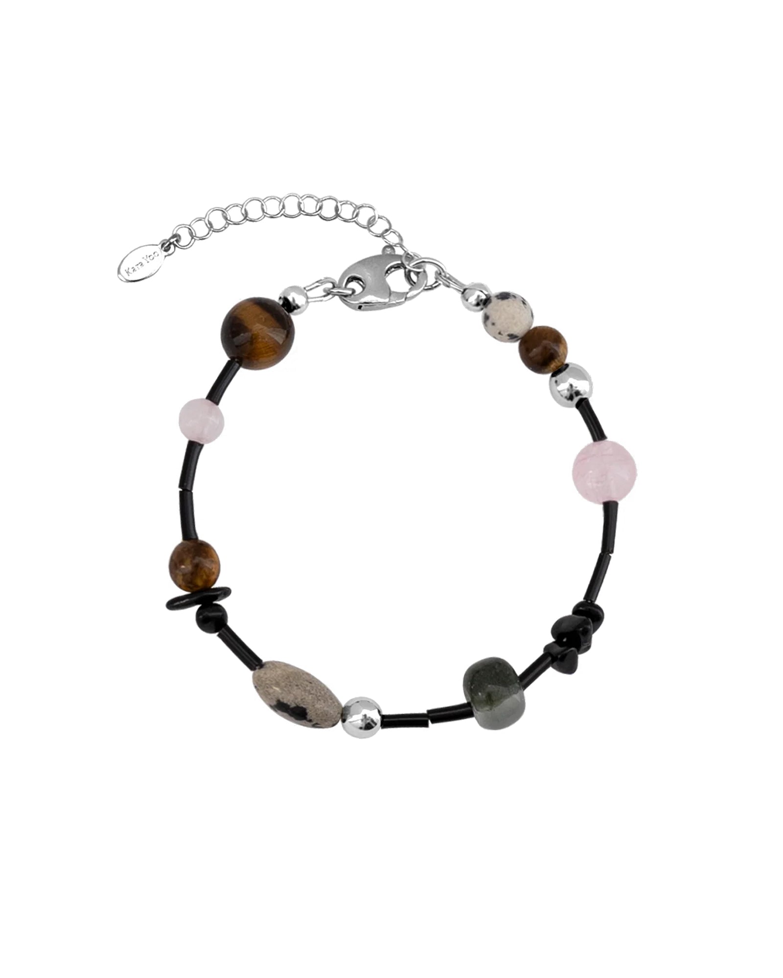 Kara Yoo-Nadia Bracelet-Bracelets-Sterling Silver, Gemstones-Blue Ruby Jewellery-Vancouver Canada