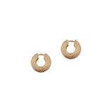 Kara Yoo-Nara Hoops-Earrings-14k Gold Plated-Blue Ruby Jewellery-Vancouver Canada
