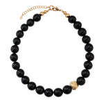 Kara Yoo-Jisu Necklace | Black Onyx-Necklaces-14k Gold Filled, Onyx-Blue Ruby Jewellery-Vancouver Canada