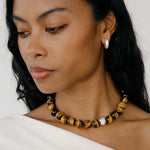 Kara Yoo-Jisu Necklace | Tigers Eye-Necklaces-Blue Ruby Jewellery-Vancouver Canada