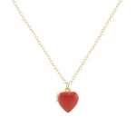 Kris Nations-Enamel Heart Locket-Necklaces-18k Gold Vermeil, Red Enamel-Blue Ruby Jewellery-Vancouver Canada