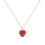 Kris Nations-Enamel Heart Locket-Necklaces-18k Gold Vermeil, Red Enamel-Blue Ruby Jewellery-Vancouver Canada