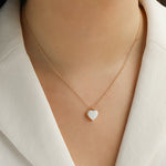 Kris Nations-Enamel Heart Locket-Necklaces-Blue Ruby Jewellery-Vancouver Canada