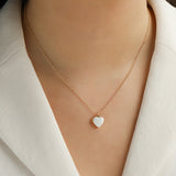 Kris Nations-Enamel Heart Locket-Necklaces-Blue Ruby Jewellery-Vancouver Canada