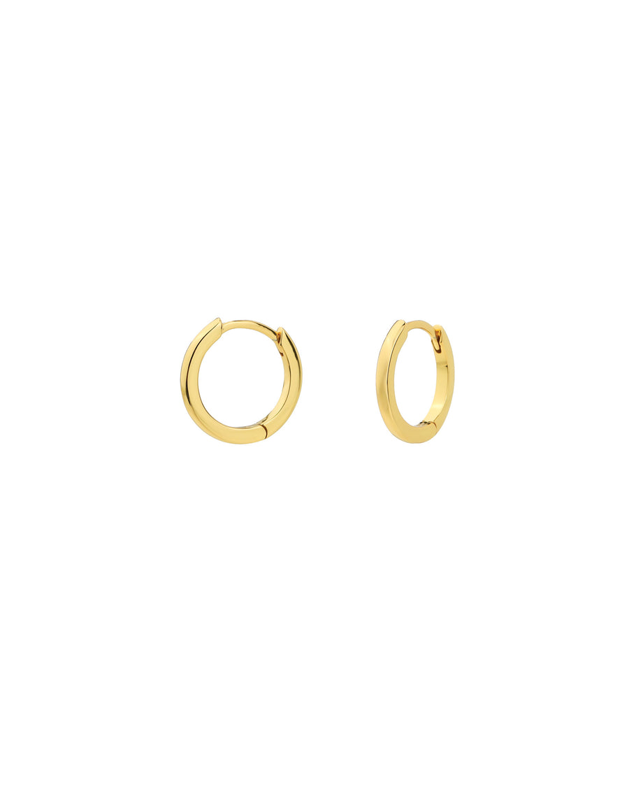 Kris Nations-Classic Huggies | 12mm-Earrings-18k Gold Vermeil-Blue Ruby Jewellery-Vancouver Canada