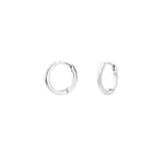 Kris Nations-Classic Huggies | 12mm-Earrings-Sterling Silver-Blue Ruby Jewellery-Vancouver Canada