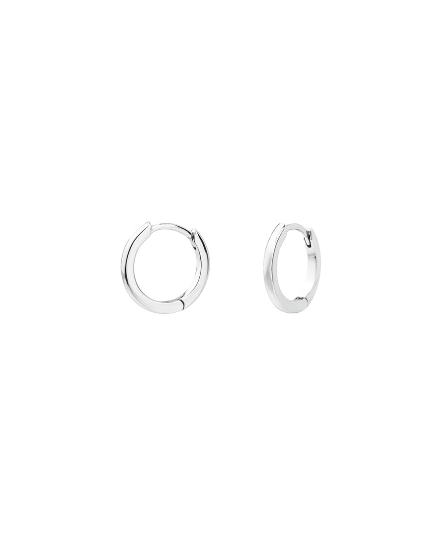 Kris Nations-Classic Huggies | 12mm-Earrings-Sterling Silver-Blue Ruby Jewellery-Vancouver Canada
