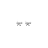 Kris Nations-Bow Studs-Earrings-Sterling Silver-Blue Ruby Jewellery-Vancouver Canada