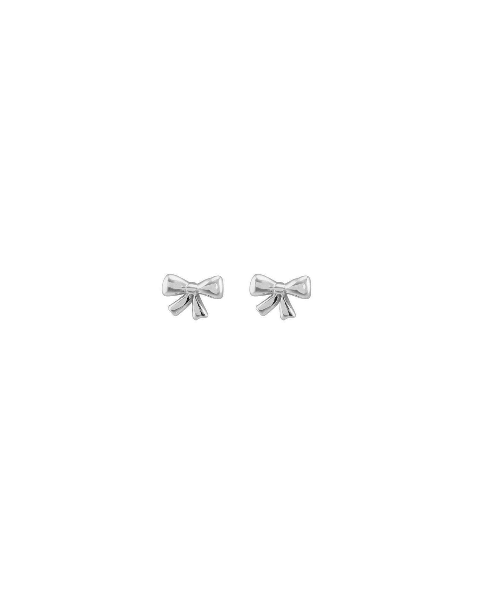 Kris Nations-Bow Studs-Earrings-Sterling Silver-Blue Ruby Jewellery-Vancouver Canada