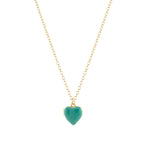 Kris Nations-Enamel Heart Locket-Necklaces-18k Gold Vermeil, Turquoise Enamel-Blue Ruby Jewellery-Vancouver Canada
