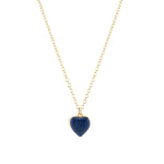 Kris Nations-Enamel Heart Locket-Necklaces-18k Gold Vermeil, Cobalt Enamel-Blue Ruby Jewellery-Vancouver Canada