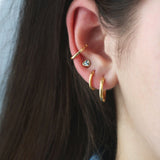 Abalone Heart Stud Earrings 18k Gold Vermeil, Abalone