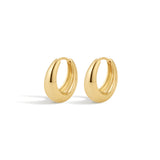 Luv AJ-Marbella Hoops-Earrings-18k Gold Plated-Blue Ruby Jewellery-Vancouver Canada