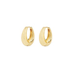 Luv AJ-Marbella Hoops-Earrings-18k Gold Plated-Blue Ruby Jewellery-Vancouver Canada