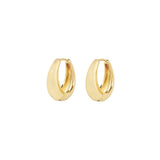 Luv AJ-Marbella Hoops-Earrings-18k Gold Plated-Blue Ruby Jewellery-Vancouver Canada