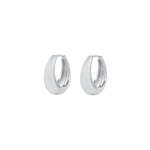 Luv AJ-Marbella Hoops-Earrings-Silver Plated-Blue Ruby Jewellery-Vancouver Canada