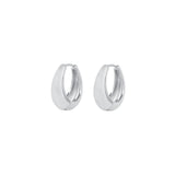 Luv AJ-Marbella Hoops-Earrings-Silver Plated-Blue Ruby Jewellery-Vancouver Canada