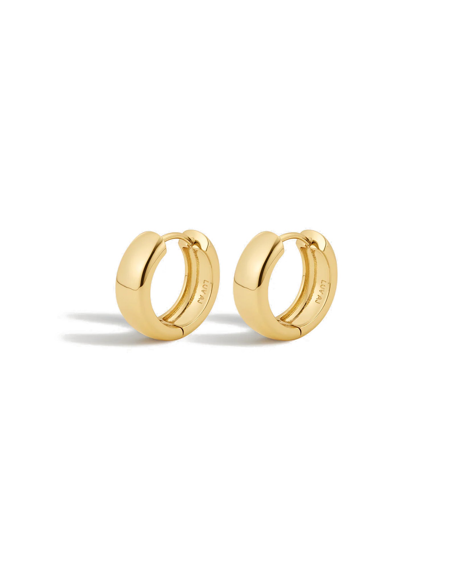 Luv AJ-Monaco Huggies-Earrings-Blue Ruby Jewellery-Vancouver Canada