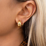 Luv AJ-Monaco Huggies-Earrings-Blue Ruby Jewellery-Vancouver Canada