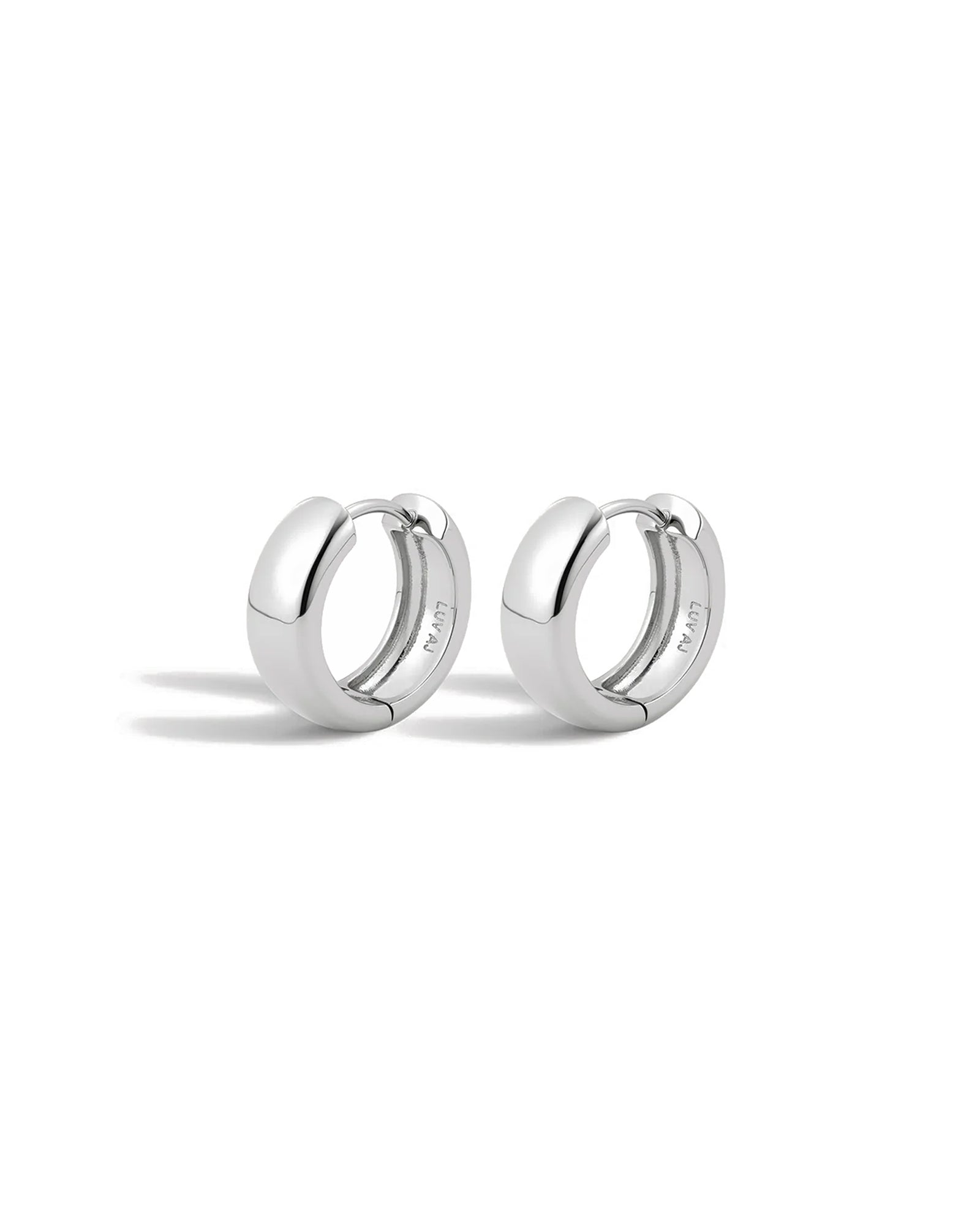Luv AJ-Monaco Huggies-Earrings-Blue Ruby Jewellery-Vancouver Canada