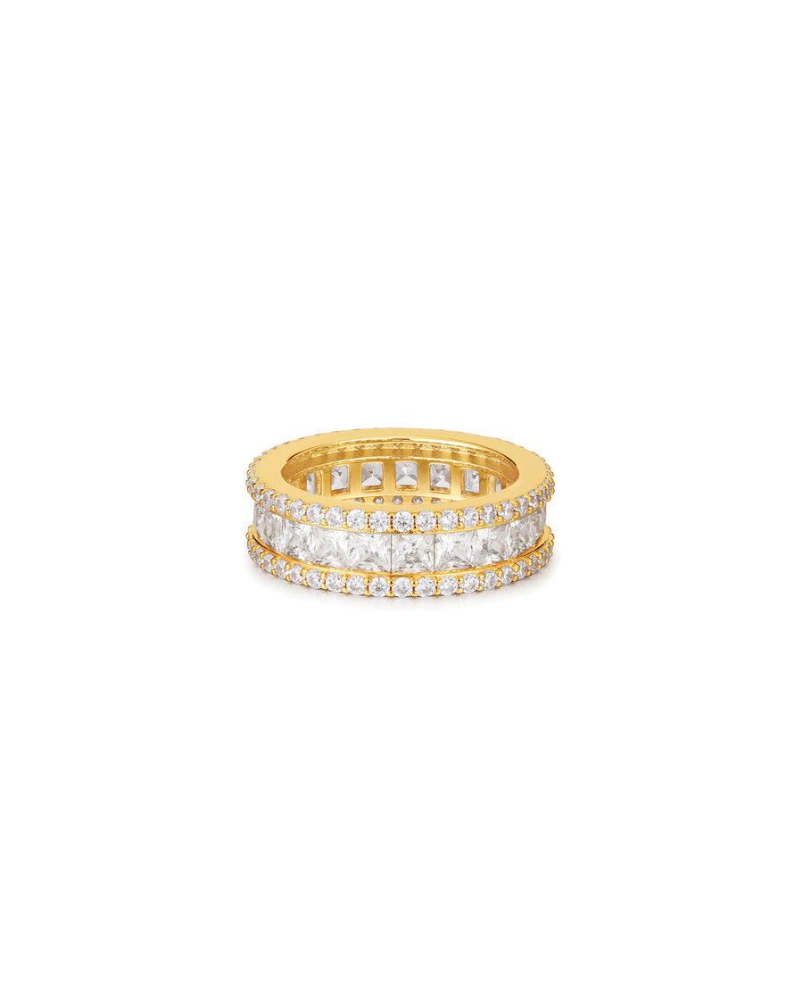 The Triple Crystal Band 14k Gold Plated / 5