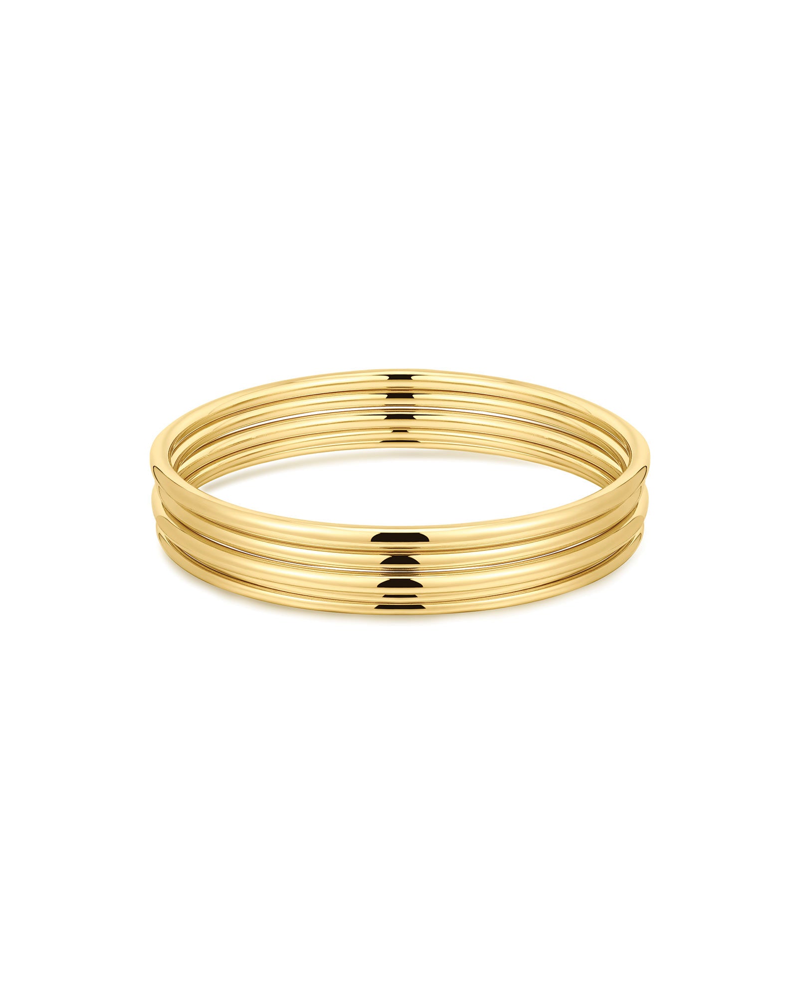 Sophia Bangle Set 14k Gold Plated
