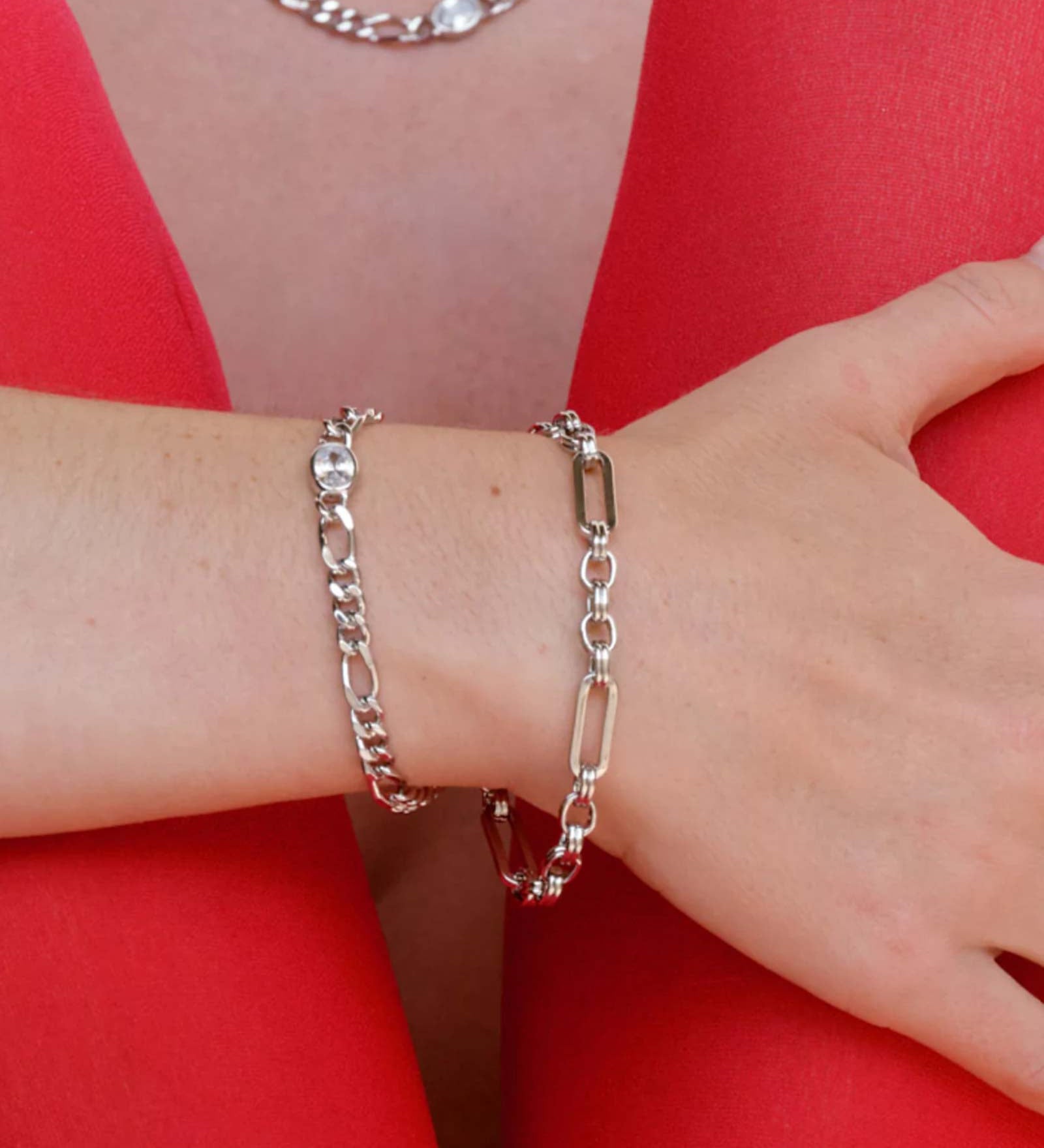 Luv AJ-Charlotte Link Chain Bracelet-Bracelets-Blue Ruby Jewellery-Vancouver Canada