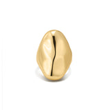 Liquid Metal Statement Ring 14k Gold Plated / 6