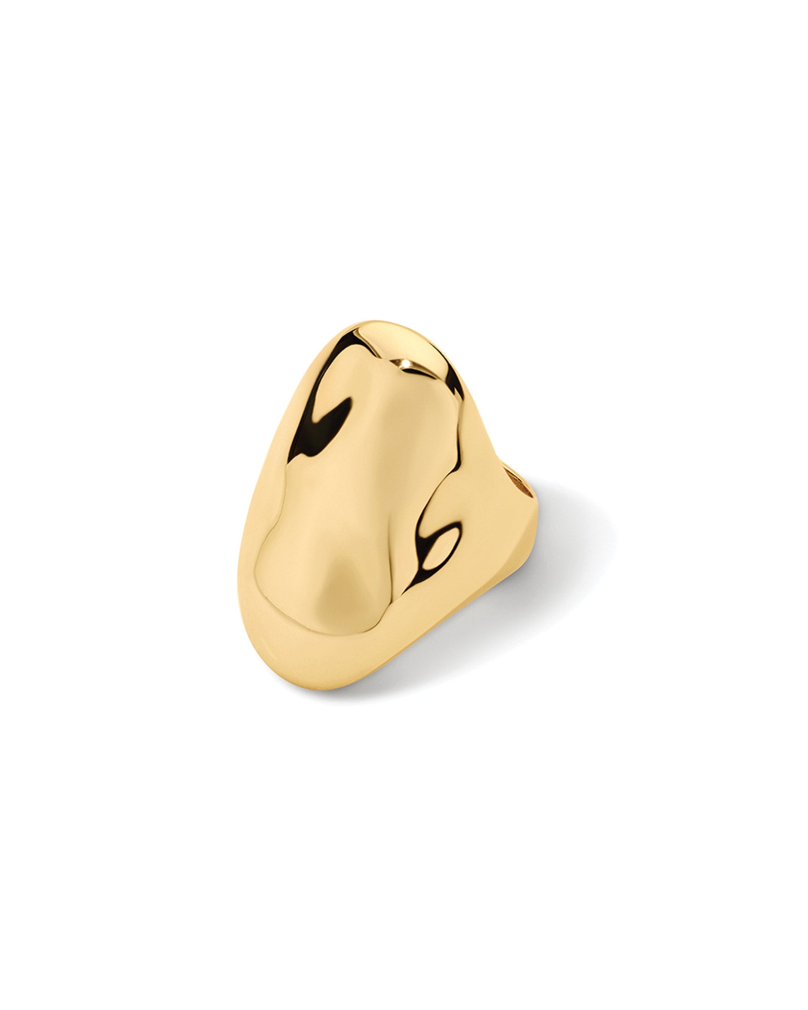 Liquid Metal Statement Ring 14k Gold Plated / 6