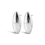 Chrome Orb Studs Rhodium Plated