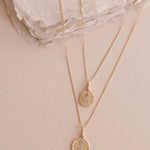 Leah Alexandra Fine-Love Token Necklace Round-Necklaces-Blue Ruby Jewellery-Vancouver Canada