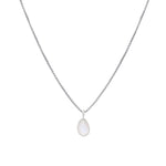 Leah Alexandra-Sofia Slice Necklace-Necklaces-Sterling Silver, Moonstone-Blue Ruby Jewellery-Vancouver Canada