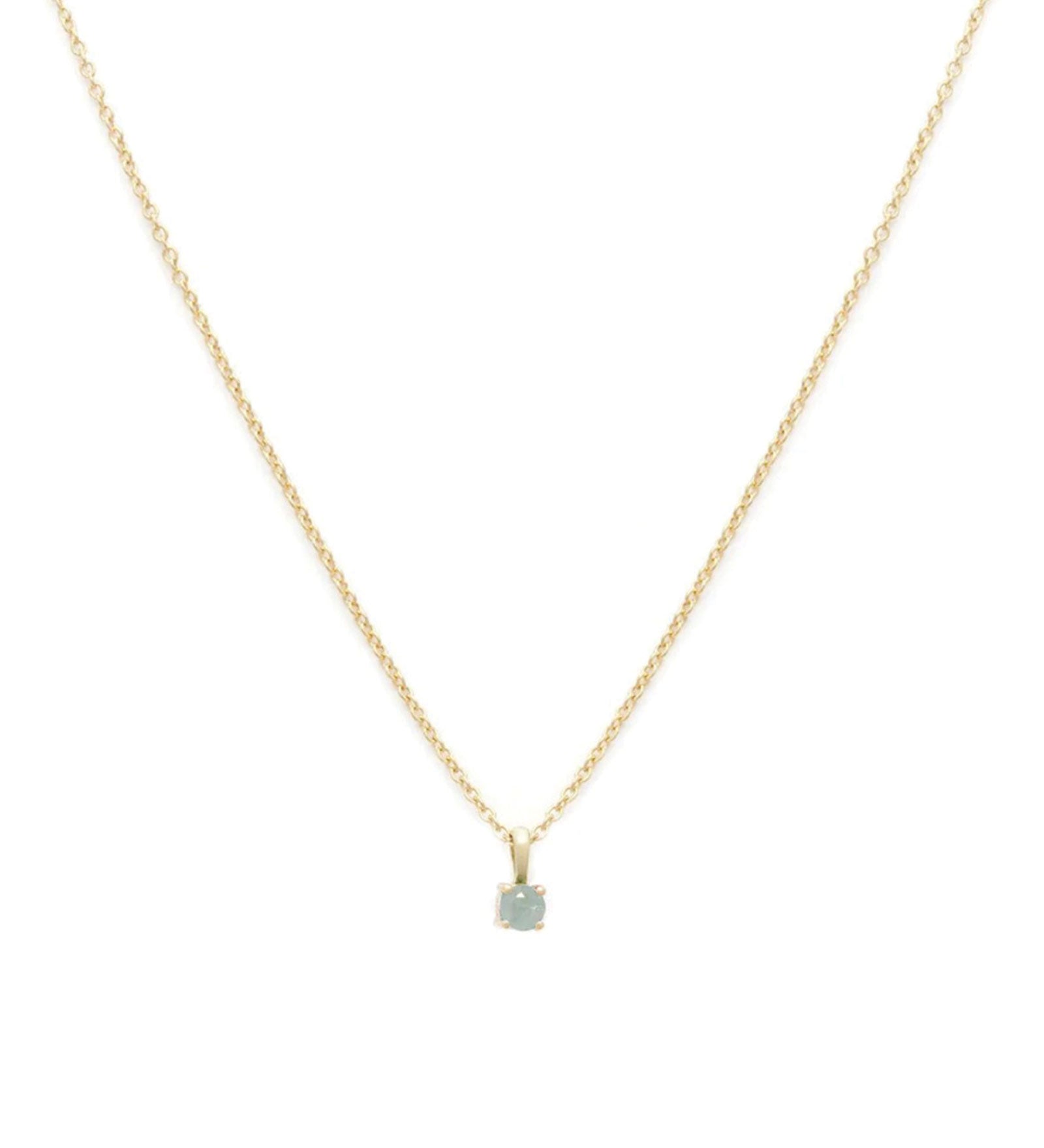 Leah Alexandra-Birthstone Necklace-Necklaces-14k Gold Vermeil, 14k Gold Filled, Aquamarine - March-Blue Ruby Jewellery-Vancouver Canada