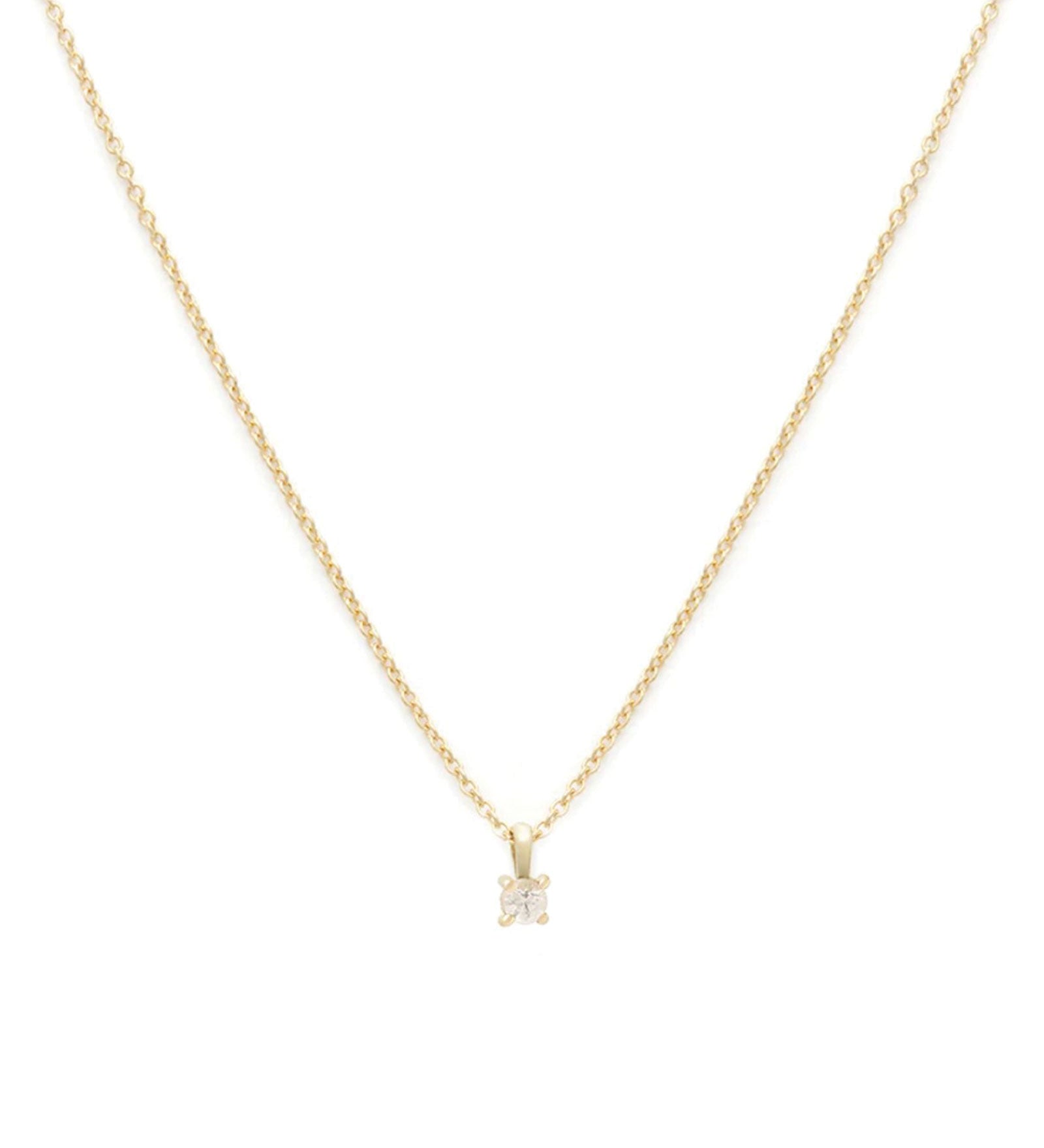Leah Alexandra-Birthstone Necklace-Necklaces-14k Gold Vermeil, 14k Gold Filled, White Topaz - April-Blue Ruby Jewellery-Vancouver Canada