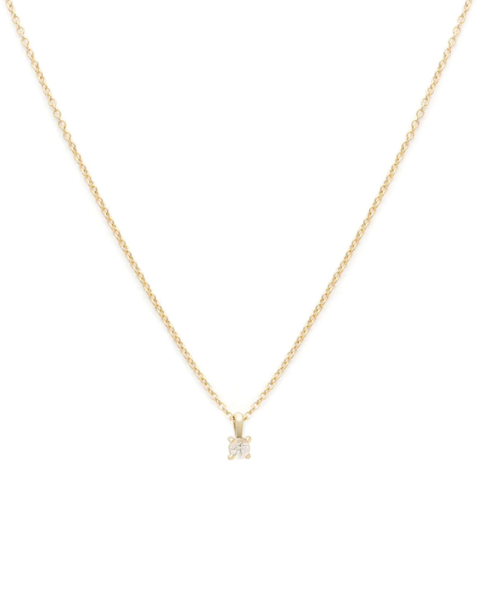 Leah Alexandra-Birthstone Necklace-Necklaces-14k Gold Vermeil, 14k Gold Filled, White Topaz - April-Blue Ruby Jewellery-Vancouver Canada