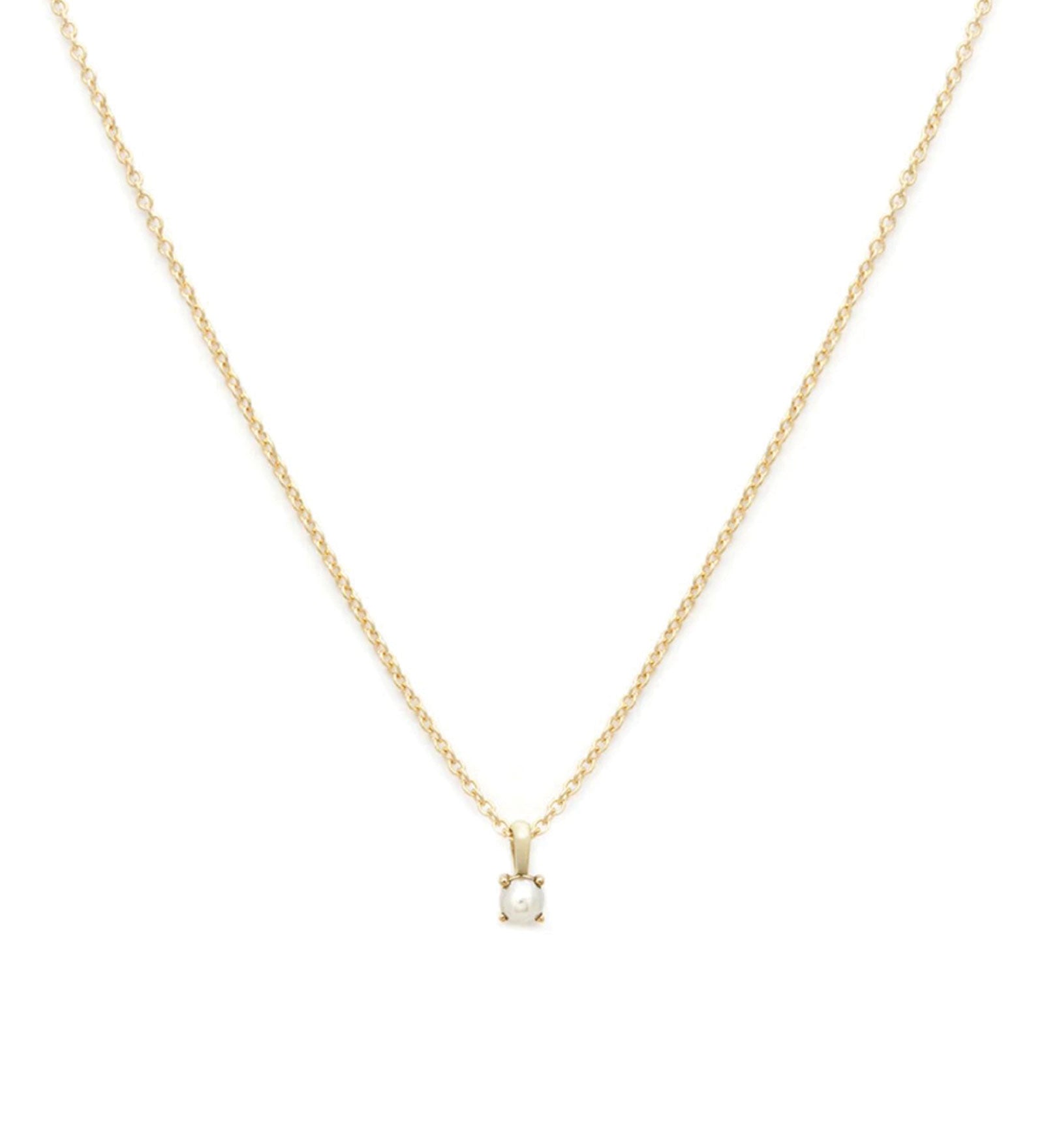 Leah Alexandra-Birthstone Necklace-Necklaces-14k Gold Vermeil, 14k Gold Filled, Pearl - June-Blue Ruby Jewellery-Vancouver Canada